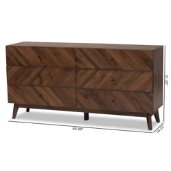 Hartman Wood 6 Drawer Dresser Walnut Brown - Baxton Studio -Baxton Studio GUEST 5f33574f d0ea 469a 83f1 7ce8b21c1919