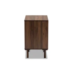 3 Drawer Meike Two-Tone Wood Nightstand Walnut/White - Baxton Studio -Baxton Studio GUEST 60a5450d bf5b 4e1a a8c2 2d741fc6016e
