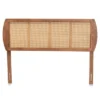 Harris Wood And Synthetic Rattan Headboard Walnut - Baxton Studio -Baxton Studio GUEST 60be6d5e 7d27 4419 bb57 0e43cf2fc3db