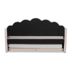 Timila Velvet Fabric Upholstered Daybed With Trundle Light Pink - Baxton Studio -Baxton Studio GUEST 611877b5 3542 4c11 b636 78908210a7c8