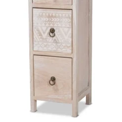 Seanna Wood 4 Drawer Storage Unit Light Brown - Baxton Studio -Baxton Studio GUEST 6428bfc4 9ca2 468a a01b bcb68c156fe2
