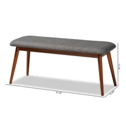 Flora Bench - Baxton Studio -Baxton Studio GUEST 6445de88 1c95 47dc ba35 15a7c16dcdca