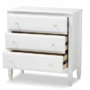 3 Drawer Naomi Wood Bedroom Chest White/Gold - Baxton Studio 2 3 Drawer Naomi Wood Bedroom Chest White/Gold - Baxton Studio -Baxton Studio GUEST 6476bdf4 8bb6 499d b374 d87ccf05dc52