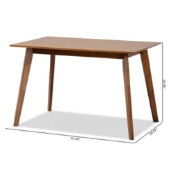 Maila Transitional Wood Dining Table Brown - Baxton Studio -Baxton Studio GUEST 654c92ed 9d78 4814 bb35 ef90ee342dbf