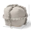 Alfro Handwoven Cotton Fringe Pouf Ottoman - Baxton Studio -Baxton Studio GUEST 65e1c086 12a2 4451 ba83 c0b4c637c876