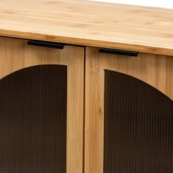 Naresh Bamboo Wood 2 Door Storage Cabinet Natural Brown - Baxton Studio -Baxton Studio GUEST 668701ff 9b4b 4afc 9acd 68e3c724bea6