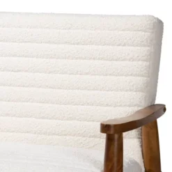 Stratton Boucle Fabric And Wood Sofa White/Walnut Brown - Baxton Studio 14 Stratton Boucle Fabric And Wood Sofa White/Walnut Brown - Baxton Studio -Baxton Studio GUEST 66e9273d b5f2 4c36 abf3 b647ec65d3c6