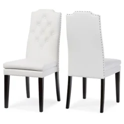 Set Of 2 Dylin Modern And Contemporary Faux Leather Dining Chairs - Baxton Studio -Baxton Studio GUEST 67d6230e 066b 4c48 945e fe51062dc93e