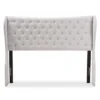 Cadence Modern And Contemporary Fabric Button Tufted Winged Headboard Gray - Baxton Studio -Baxton Studio GUEST 683c936f 0a11 4459 bc0c 448362c1208b