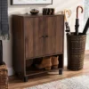 Rossin Walnut Finished 2 Door Wood Entryway Shoe Storage Cabinet Brown - Baxton Studio 2 Rossin Walnut Finished 2 Door Wood Entryway Shoe Storage Cabinet Brown - Baxton Studio -Baxton Studio GUEST 69b0f440 f0b7 4b92 b49b ce104b1afa6e