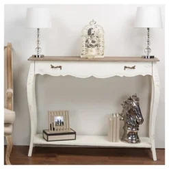 Bourbonnais Wood Traditional French Console Table - Baxton Studio -Baxton Studio GUEST 6a1c1d4e 69d3 459e 958a 1e34d47324d1