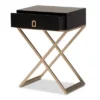1 Drawer Patricia Brass Tone Metal Nightstand - Baxton Studio -Baxton Studio GUEST 6be44cc5 353d 40c8 aa9d da769f868d3b