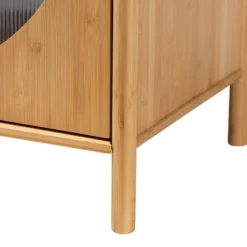 Naresh Bamboo Wood 2 Door Storage Cabinet Natural Brown - Baxton Studio -Baxton Studio GUEST 6c2e2fc9 3fc0 4706 817a cc2e62c38edc