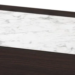 Walker Wood Nightstand With Faux Marble Top Dark Brown/Marble/Gold - Baxton Studio 10 Walker Wood Nightstand With Faux Marble Top Dark Brown/Marble/Gold - Baxton Studio -Baxton Studio GUEST 6c9d5a3c 1640 4c41 9fe2 8e8ea80f168a