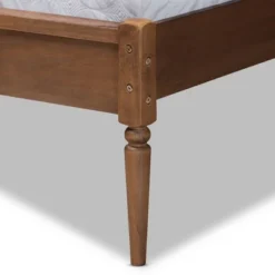 Queen Elston Wood And Synthetic Rattan Platform Bed - Baxton Studio -Baxton Studio GUEST 6cdd3c5d 6251 4ce9 975e 9b05048a92ec