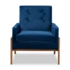 Perris Mid-Century Modern Velvet Fabric Upholstered Wood Lounge Chair - Baxton Studio -Baxton Studio GUEST 6d22f0d7 e9a6 4d89 9ece 61283df40fec