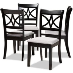 Set Of 4 Clarke Dining Chair - Baxton Studio -Baxton Studio GUEST 6d4017bb b5fa 428a 890c 81efb91b0be2