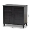 Shelf Wood Shoe Storage Cabinet Glidden Finished Dark Gray - Baxton Studio 1 Shelf Wood Shoe Storage Cabinet Glidden Finished Dark Gray - Baxton Studio -Baxton Studio GUEST 6d649ac2 ac70 4d38 8892 56f1448fad73