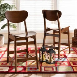 2pc Katya Wood Counter Height Barstool Set Brown - Baxton Studio 12 2pc Katya Wood Counter Height Barstool Set Brown - Baxton Studio -Baxton Studio GUEST 6de2b9d4 f7a2 443c bd9c e5aef7432afb
