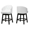2pc Theron Faux Leather And Wood Swivel Counter Stool Set - Baxton Studio -Baxton Studio GUEST 6e3b5ed5 d345 4d39 9c9d af04ec8c828c