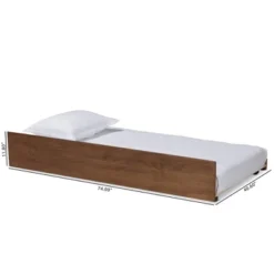 Twin Midori Wood Trundle Bed Walnut - Baxton Studio -Baxton Studio GUEST 6ec41f02 1b47 4ae8 9760 a6e71c9dcb35