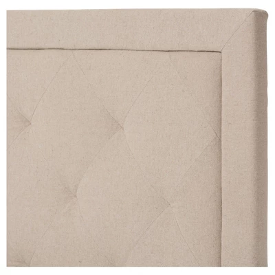 Paris Modern And Contemporary Linen Upholstered Tufting Platform Bed - Twin - Baxton Studio 4 Paris Modern And Contemporary Linen Upholstered Tufting Platform Bed - Twin - Baxton Studio - Image 2