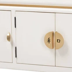 Aiko Wood Console Table White - Baxton Studio -Baxton Studio GUEST 6fb36343 a235 4d97 88be 249531b65e1c