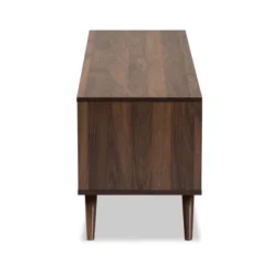 2 Door Naoki Two-Tone Wood TV Stand For TVs Up To 65" Gray/Walnut - Baxton Studio -Baxton Studio GUEST 6fced1b4 73fd 46c9 acf2 52efc68c2750