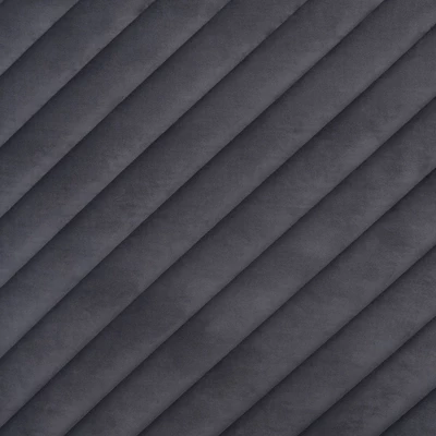 Fabrico Velvet Fabric Upholstered And Metal Platform Bed - Baxton Studio 8 Fabrico Velvet Fabric Upholstered And Metal Platform Bed - Baxton Studio - Image 6