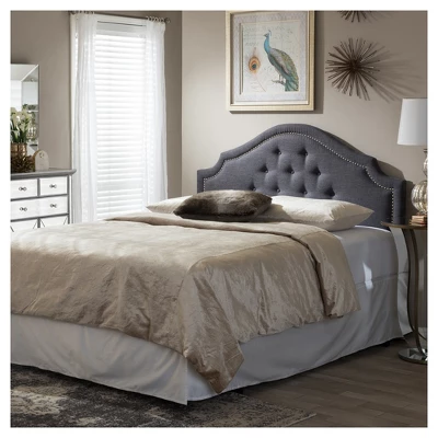 Aubrey Modern And Contemporary Fabric Upholstered Headboard - Baxton Studio 5 Aubrey Modern And Contemporary Fabric Upholstered Headboard - Baxton Studio - Image 3