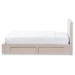 Queen Rene Modern And Contemporary Fabric 4 Drawer Storage Platform Bed - Baxton Studio -Baxton Studio GUEST 70e4098f d9df 464c b334 ad097670aa6e