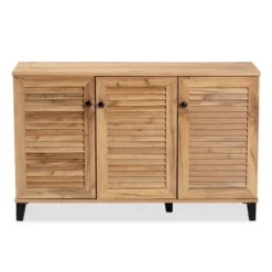 Coolidge Wood 3 Door Storage Cabinet Oak Brown - Baxton Studio -Baxton Studio GUEST 739a9aa0 2508 456a aa54 90d268c68271