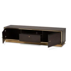 Cormac Wood And Metal 2 Door TV Stand For TVs Up To 60" - Baxton Studio -Baxton Studio GUEST 73bfe392 d959 45b0 8174 9f8aa19615cf