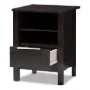 Hamish Modern And Contemporary Finished 1 Drawer Nightstand Dark Brown - Baxton Studio 1 Hamish Modern And Contemporary Finished 1 Drawer Nightstand Dark Brown - Baxton Studio -Baxton Studio GUEST 7424bec8 1baa 4fb9 bbe0 199a4c340190