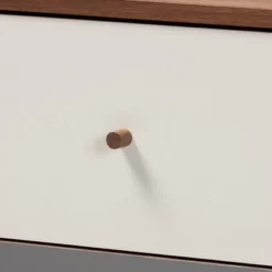 Halden And Gradient Wood 3 Drawer Chest Brown/Gray - Baxton Studio -Baxton Studio GUEST 7545752b 85dc 44d8 8a90 c1c91e70aed9