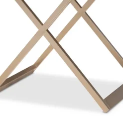 1 Drawer Patricia Brass Tone Metal Nightstand - Baxton Studio -Baxton Studio GUEST 7659b02b 71c2 4a20 8844 b87c8365180d