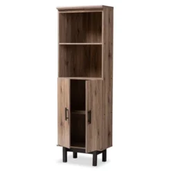 73" 2 Door Arend Two-Tone Wood Bookshelf Brown - Baxton Studio 17 73" 2 Door Arend Two-Tone Wood Bookshelf Brown - Baxton Studio -Baxton Studio GUEST 76cfee84 27d5 44df a0a7 fa6c617776b3