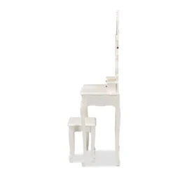 2pc Macsen Wood Vanity Set With Adjustable Mirror White - Baxton Studio 15 2pc Macsen Wood Vanity Set With Adjustable Mirror White - Baxton Studio -Baxton Studio GUEST 777608de d7a2 4706 909d e1facf6f70c1