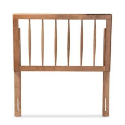 Valin Wood Headboard Walnut - Baxton Studio