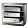 Edeline Hollywood Regency Glamour Style Mirrored 3 Drawer Chest Baxton Studio -Baxton Studio GUEST 77f278dd 064c 41e3 a020 1a9fdda65f17