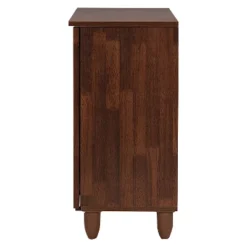 Fernanda Modern And Contemporary 3-Door Wooden Entryway Shoes Storage Wide Cabinet - Oak Brown - Baxton Studio -Baxton Studio GUEST 79b5701d f2ed 4ced 9709 06b7755b88b8