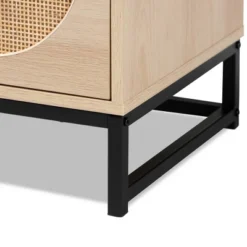 Ardon Bohemian Wood And Metal 1 Drawer Nightstand With Rattan Light Brown/Black - Baxton Studio 16 Ardon Bohemian Wood And Metal 1 Drawer Nightstand With Rattan Light Brown/Black - Baxton Studio -Baxton Studio GUEST 79d1879d 4eae 4cd2 b93b 97e3d2b3c650