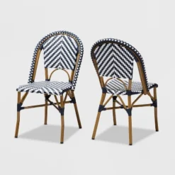 Set Of 2 Celie Indoor And Outdoor Stackable Bistro Dining Chairs - Baxton Studio 17 Set Of 2 Celie Indoor And Outdoor Stackable Bistro Dining Chairs - Baxton Studio -Baxton Studio GUEST 7a91cc07 1725 4997 b37c 6b4aac6d07d2