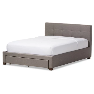 Brandy Modern And Contemporary Fabric Upholstered Platform Bed With Storage Drawer - Baxton Studio 10 Brandy Modern And Contemporary Fabric Upholstered Platform Bed With Storage Drawer - Baxton Studio - Image 8