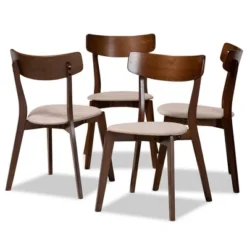 Set Of 4 Iora Upholstered Wood Dining Chairs - Baxton Studio 13 Set Of 4 Iora Upholstered Wood Dining Chairs - Baxton Studio -Baxton Studio GUEST 7bec0d91 4adb 4781 b2cd fb4652aa882f