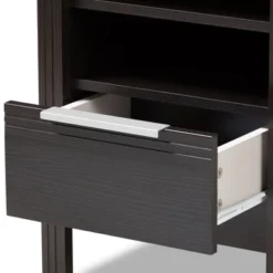 Hamish Modern And Contemporary Finished 1 Drawer Nightstand Dark Brown - Baxton Studio -Baxton Studio GUEST 7c4f43c5 d7d9 4980 9c95 77f1818f8d7d