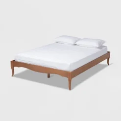 Marieke Wood Bed Frame Ash Walnut - Baxton Studio -Baxton Studio GUEST 7ccc5195 909d 4f85 b79b f04087b2f5dc