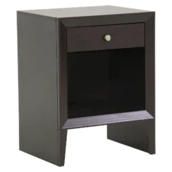 Leelanau Modern Accent Table And Nightstand Brown - Baxton Studio