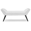 Tamblin Modern And Contemporary Faux Leather Upholstered Large Ottoman Seating Bench - White - Baxton Studio 1 Tamblin Modern And Contemporary Faux Leather Upholstered Large Ottoman Seating Bench - White - Baxton Studio -Baxton Studio GUEST 7dfbfbba 726e 4f95 b076 35018bea1f40