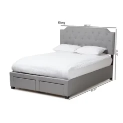 Aubrianne Modern And Contemporary Fabric Upholstered Storage Bed Gray - Baxton Studio 18 Aubrianne Modern And Contemporary Fabric Upholstered Storage Bed Gray - Baxton Studio -Baxton Studio GUEST 7ea3d647 2c91 4365 8233 cd1a357fa0b3
